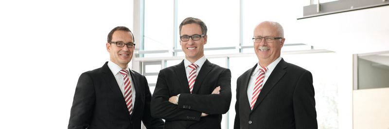 Die Geschäftsführung von Dehn: v.l. Dipl.-Ing. (FH) Helmut Pusch, Dr. Philipp Dehn, Dr.-Ing. Peter Zahlmann