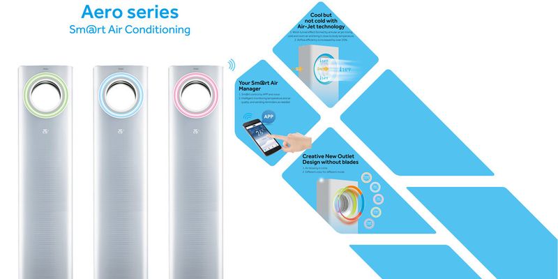 Die ferngesteuerte Klimaanlage von Haier.