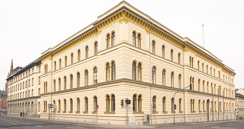 Das hessische Justizministerium in Wiesbaden