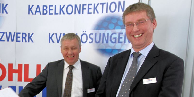 Zufriedene Gesichter bei Fröhlich + Walter: Geschäftsführer Jürgen Fröhlich (l.) und Vertriebsleiter Harald Eckstein zogen eine positive Bilanz der IT Impulse.