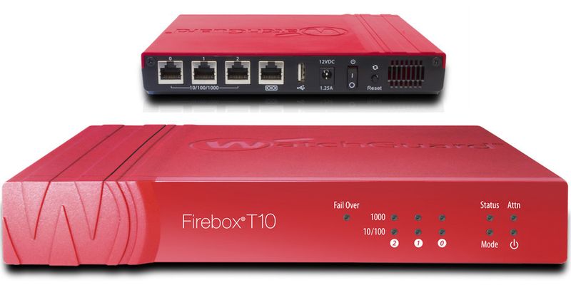 Die Firebox T10 ist genau auf die Anforderungen von Außen- und Kleinbüros zugeschnitten.