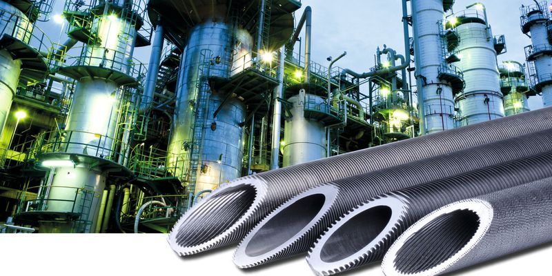 Wieland Rippen- und Hochleistungsrohre mit unterschiedlicher Rohrgeometrie für die Prozessindustrie.