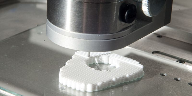 Mittels 3D-Druck lässt sich die Knochenpaste zu Knochengerüsten verarbeiten und an individuelle Defekte anpassen.