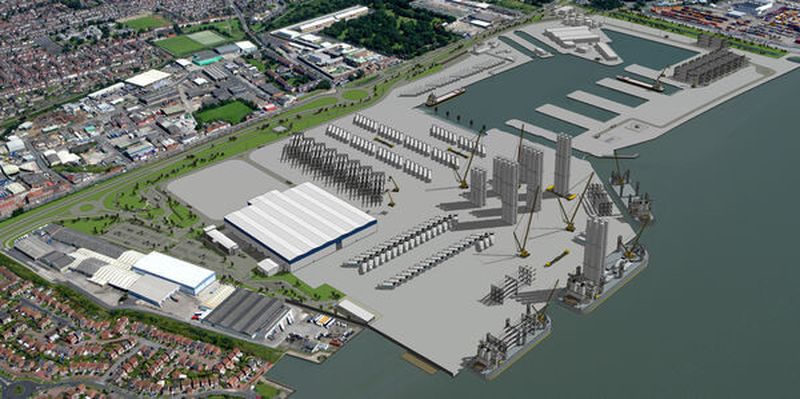 So soll die neue Fabrik für Offshore-Windkraftanlagen von Siemens in Hull aussehen.