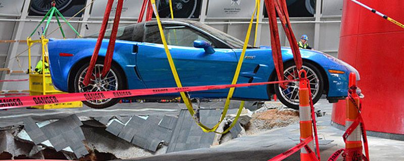 Die am 12. Februar im Corvette-Museum bei einem Erdrutsch verschütteten Fahrzeuge sind geborgen. Einige sind nicht zu restaurieren und unwiderbringlich verloren.