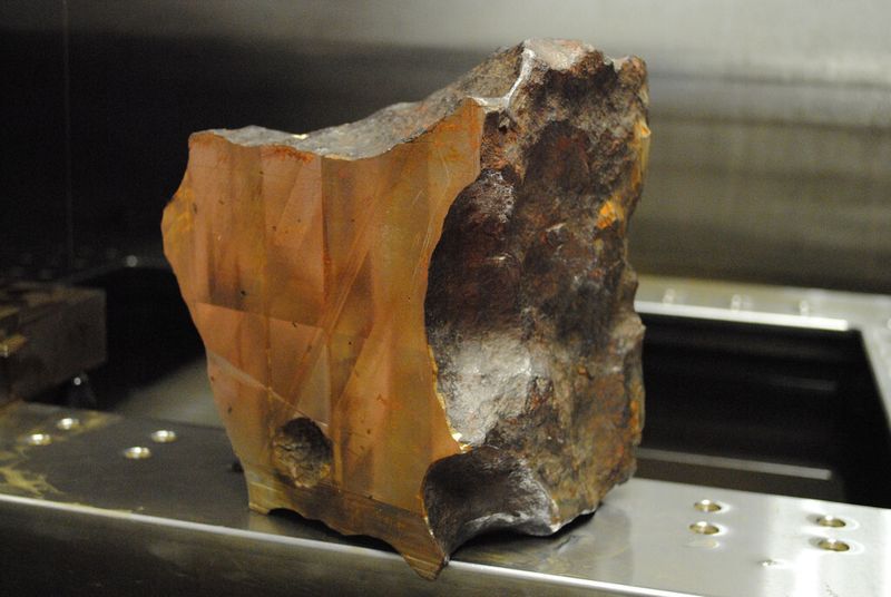 A look at the interior of the fallen 'star'.
