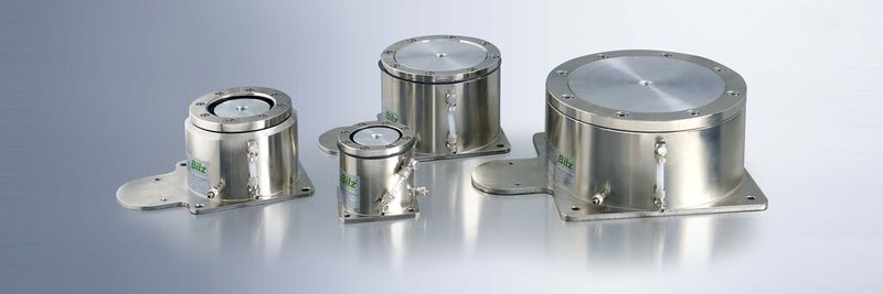 Membranluftfedern vom Typ Biair ED (Stahlversion).