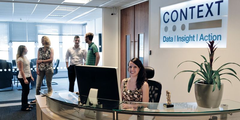Der Empfang im CONTEXT-Headquater in London.