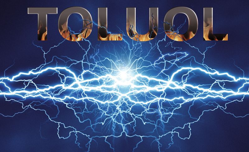 The risk of a fire caused by electrostatic charge is particularly great when pouring toluene from one container into another