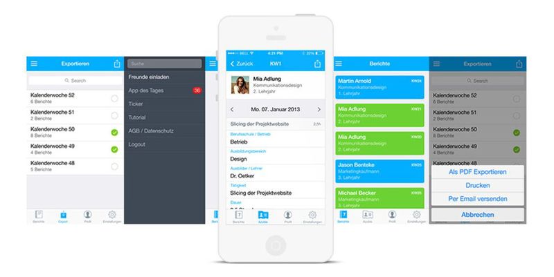 Mit der personalisierten Berichtsheft-App können Unternehmen ihren Auszubildenden ein modernes Instrument an die Hand geben und ihr eigene Attraktivität als Arbeitgeber steigern.