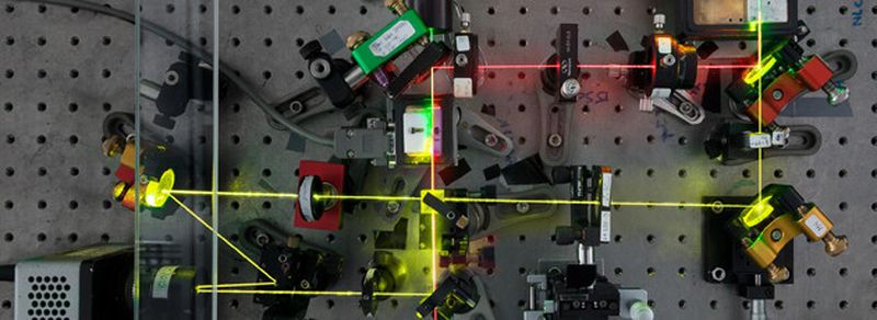 Das Experimental-Setup der Wiener Quantenphysiker