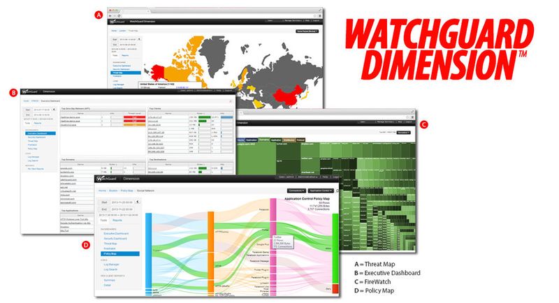 Die leistungsfähige Visualisierungslösung Watchguard Dimension ist kostenlos für alle Anwender der Watchguard UTM-Plattformen und Next Generation Firewalls. Dimension ist allerdings ausschließlich auf Watchguard-Produkte beschränkt.