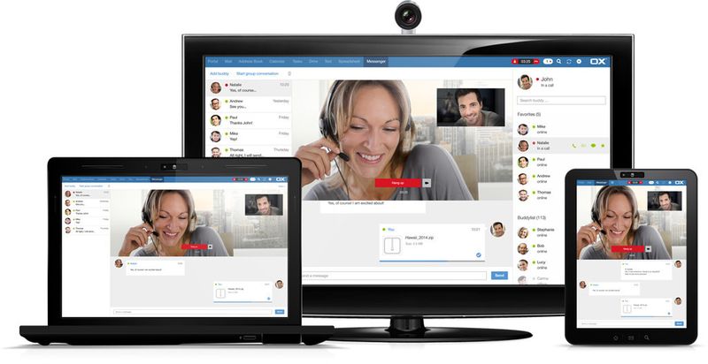 Open-Xchange erweitert OX App Suite um Chat, VoIP- und Video-Telefonie.