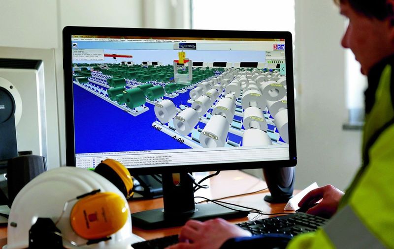 TWMS-Metals steuert und visualisiert Transport- und Lagervorgänge im Coillager.