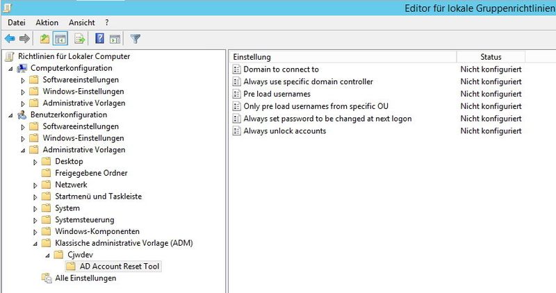Das AD Account Reset Tool und nützliche Dateien wie die zugehörige Gruppenrichtlinien-Vorlage sind komplett kostenlos.