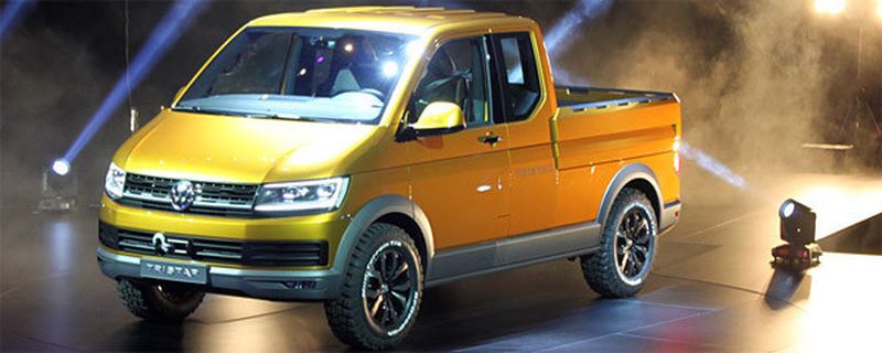Volkswagen zeigt mit der Studie Tristar auf der Nutzfahrzeug IAA 2014 einen Ausblick auf den neuen T6.