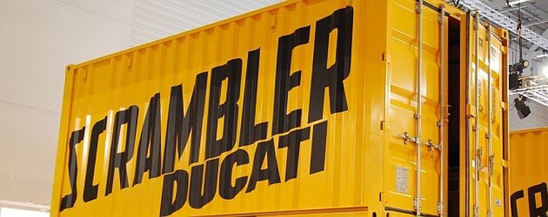Die aufwendig präsentierte Ducati Scrambler war das Modellhighlight der Intermot.