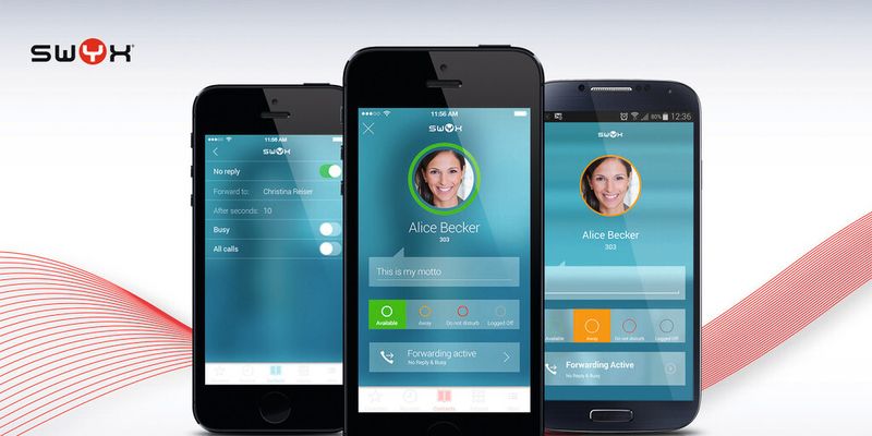 Eine App integriert Mobilgeräte in Swyx Ware 2015.