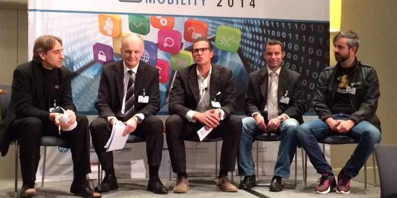 Interaktivität wie bei dieser Podiumsdiskussion wurde auf dem Enterprise Mobility Summit 2014 groß geschrieben.