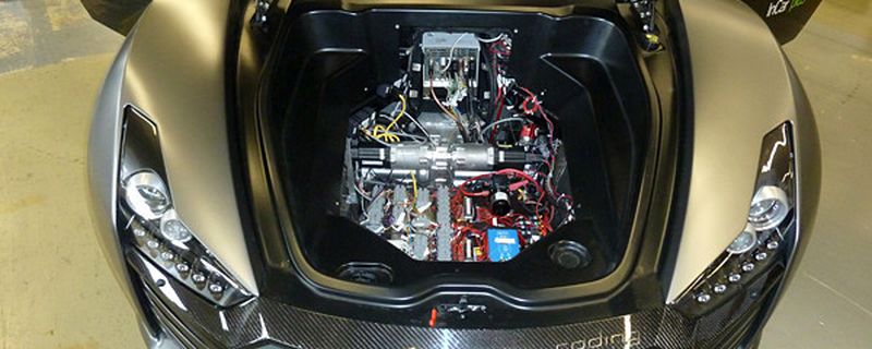 Der Roding Roadster – gebaut aus CFK – ist mit einer „Steer-by-Wire“-Technologie modifiziert.