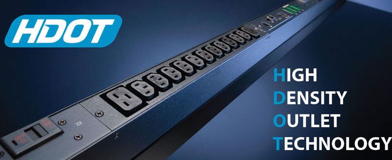 Die jüngsten Stromleisten von Server Technologies laufen unter der Bezeichnung High Density Outlet Technology