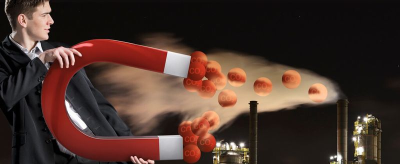 Wenn es denn so einfach wäre... tatsächlich erfordert Carbon capture mehr als einen großen Magneten