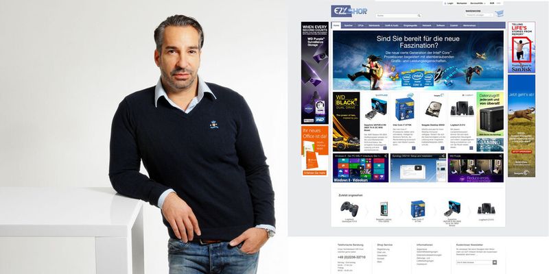 Mark Coplin, Geschäftsführer von Ezy Infotech, treibt über den neuen Online-Shop das Geschäft mit mittelständischen Partnern voran.