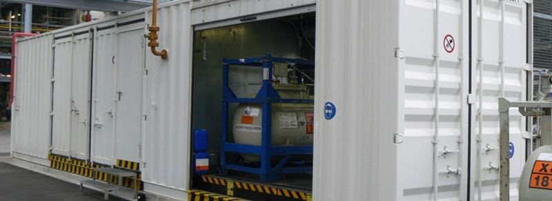 Für eine komplette chemische Produktionsanlage reicht ein einziger Container.