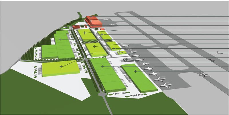Das geplante Logistikzentrum Schwerin/Parchim.