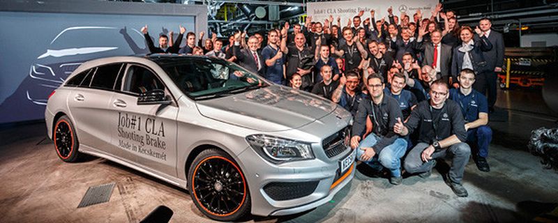 Mercedes-Benz hat offiziell die Produktion des CLA Shooting Brake im ungarischen Werk Kecskemét gestartet. Damit läuft bereits die zweite ausschließlich in Kecskemét gebaute Modellreihe vom Band.