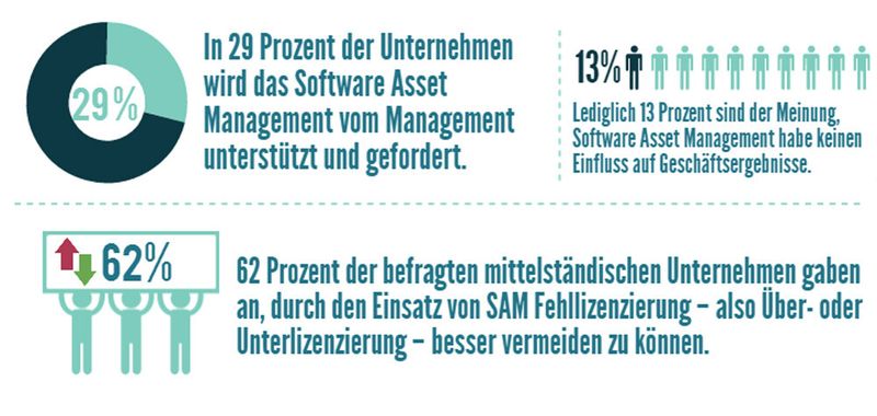"Wie erfolgreich ist Ihr Unternehmen im Software Asset Management aufgestellt?" Techconsult bietet online ein Benchmark-Tool an.