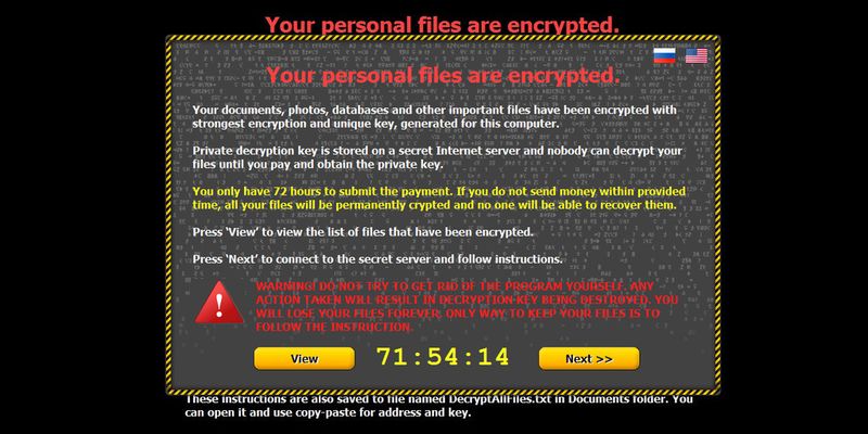 Die Möglichkeiten mit einem von Ransomware infizierten System umzugehen sind sehr limitiert. Polizei und Behörden weltweit empfehlen, keine Lösegeldzahlungen zu leisten, da Berichten von Opfern zufolge auch nach einer geleisteten Zahlung der Enschlüsselungscode sehr oft nicht geliefert wurde.