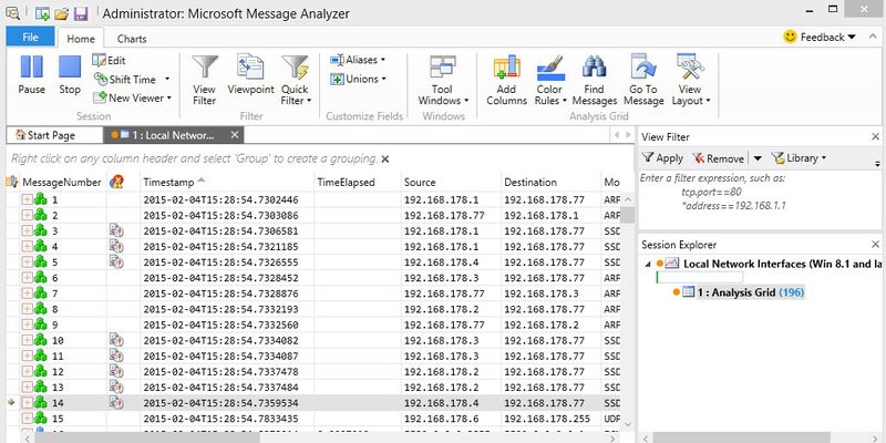 microsoft message analyzer alternative