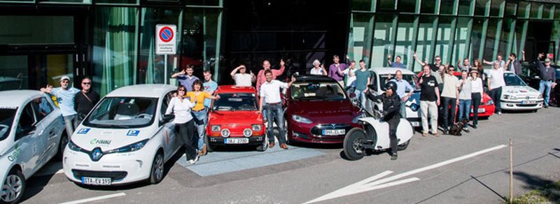 Teilnehmer der eTourEurope 2014: Laut ZSW waren Anfang 2015 mehr als 740.000 Elektroautos weltweit unterwegs