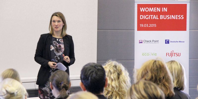 Maggie Fox, Senior Vice President Digital Marketing bei SAP hielt die Eröffnungs-Keynote.