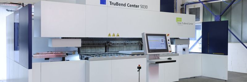 Seit Dezember 2014 sorgt die weltweit erste Schwenkbiegemaschine Trubend-Center 5030 bei Bickel Blechtechnik für eine neue Teilevielfalt.
