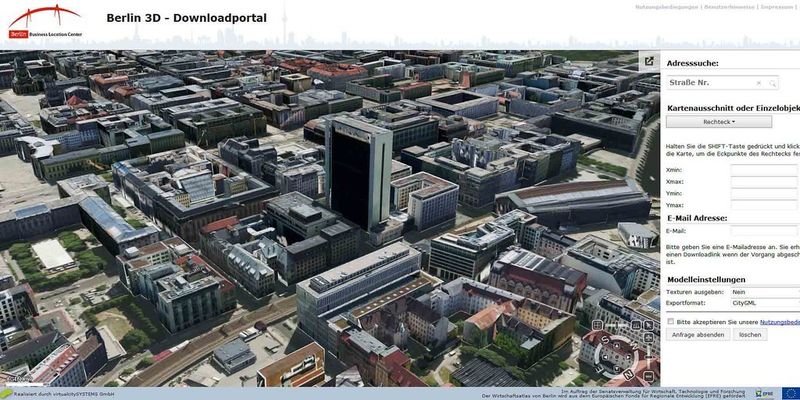Stadt-und Spieleentwicklung mit 3D-Datensatz