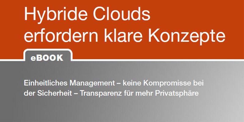 Hybride Clouds, also eine Mischung aus interner IT, Public Clouds und Private Clouds bieten klare Vorteile. Um diese Vorzüge nutzen zu können, sollten Unternehmen aber die richtigen Vorbereitungen treffen. Die wichtigsten Schritte zeigt das eBook "Hybride Clouds" auf.