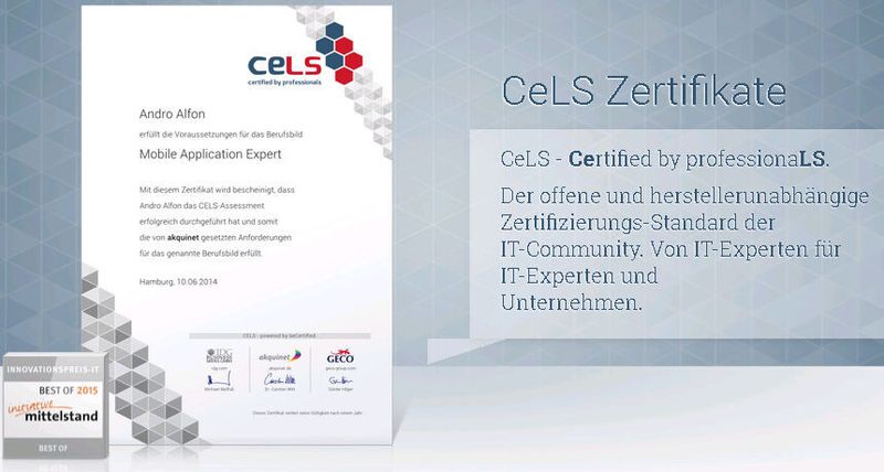 Die CeLS-Zertifizierungen sind kostenlosm aber: Taugen die auch etwas?