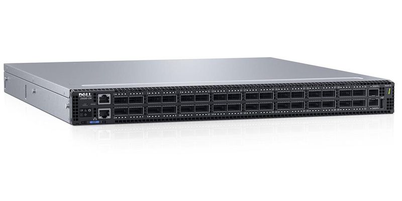 Der Dell Z9100-ON ist ein 100-GbE-Fixed-Formfaktor-Fabric-Switch in einer Höheneinheit für Core-, Aggregations- und Access-Layer.