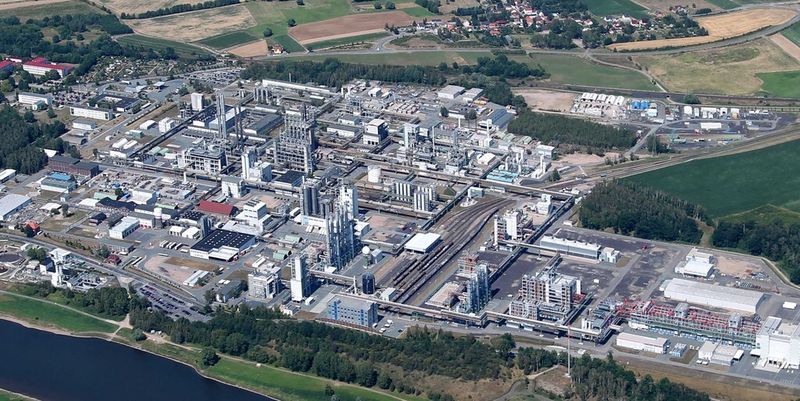 Standort Nünchritz aus der Vogelperspektive