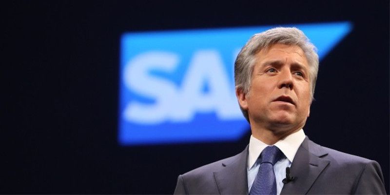 Bill McDermott, CEO und Vorstandssprecher der SAP während seiner Keynote auf der Sapphire Now in Orlando.