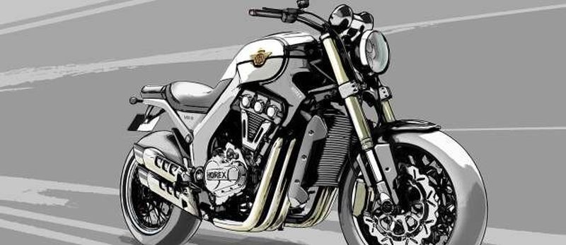 So sieht die neue Horex VR6 auf dem Zeichenbrett aus.