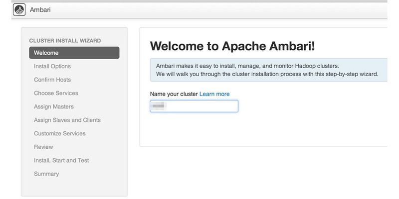 Mit Ambari können Administratoren auf Basis einer webbasierten Oberfläche einen Hadoop-Cluster einrichten.