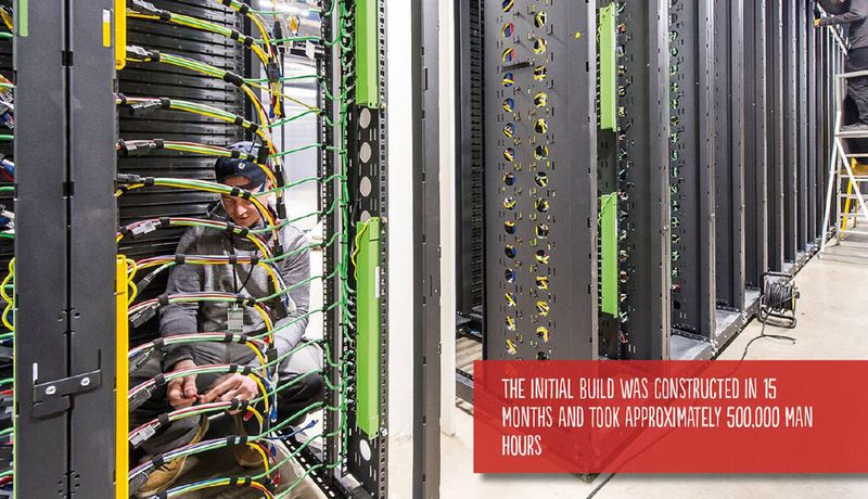 Das jüngste Rechenzentrum von Rackspace bietet eine Gesamtkapazität von 6 Megawatt für bis zu 50.000 Server-Einheiten .