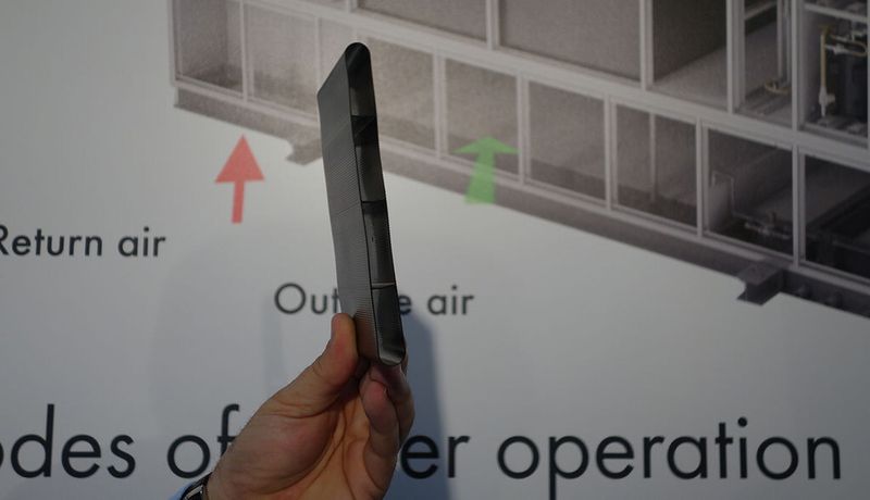 So sehen die Elemente des Plastik-Wärmetauschers aus, die den Kern der neuen Munters-Kühlung "Oasis" für Rechenzentren bilden.