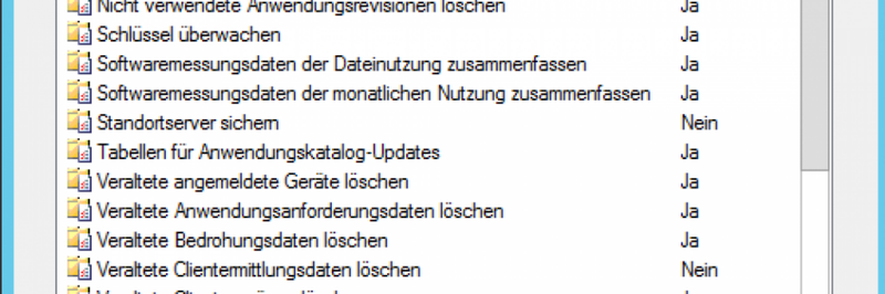 Wartungstasks helfen bei der Pflege der SCCM-Infrastruktur und auch bei der Datensicherung