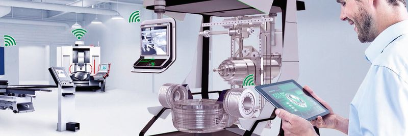 Mit der Maschine 4.0 beschreitet Schaeffler einen durchgängigen Weg in Richtung einer digitalisierten Produktion. Die erhobenen Daten werden sowohl lokal als auch in einer Schaeffler-Cloud ausgewertet, um die Ergebnisse wieder zurück an die verschiedensten Stellen vor Ort zu leiten.