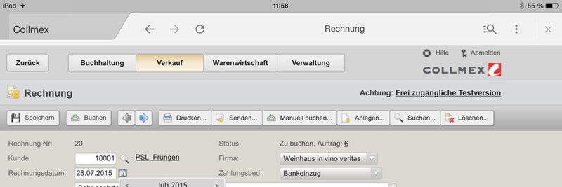 Die mobile Nutzung wie hier über ein Tablet, ermöglicht es auch kleineren Unternehmen, ihre Geschäftsprozesse zu optimieren.
