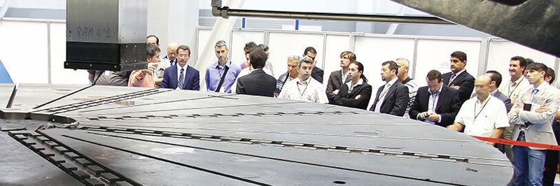 Die Vorteile der Karusselldrehmaschinentechnik demonstrierte Soraluce den Besuchern der Hausausstellung in Spanien.